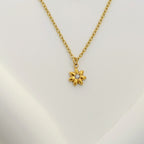 Anti-Tarnish Korean Mother of Pearl Flower Necklace