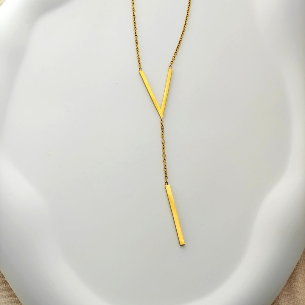 Anti-Tarnish Korean Enamel Dragonfly Pendant Necklace