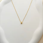Anti-Tarnish Korean Gold Teardrop Pendant Necklace