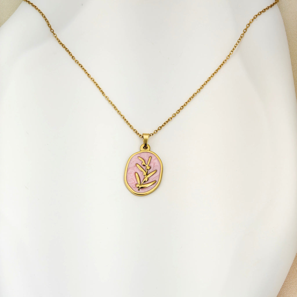 Soft pink inspired by the pendant anti tarnish