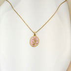 Soft pink inspired by the pendant anti tarnish