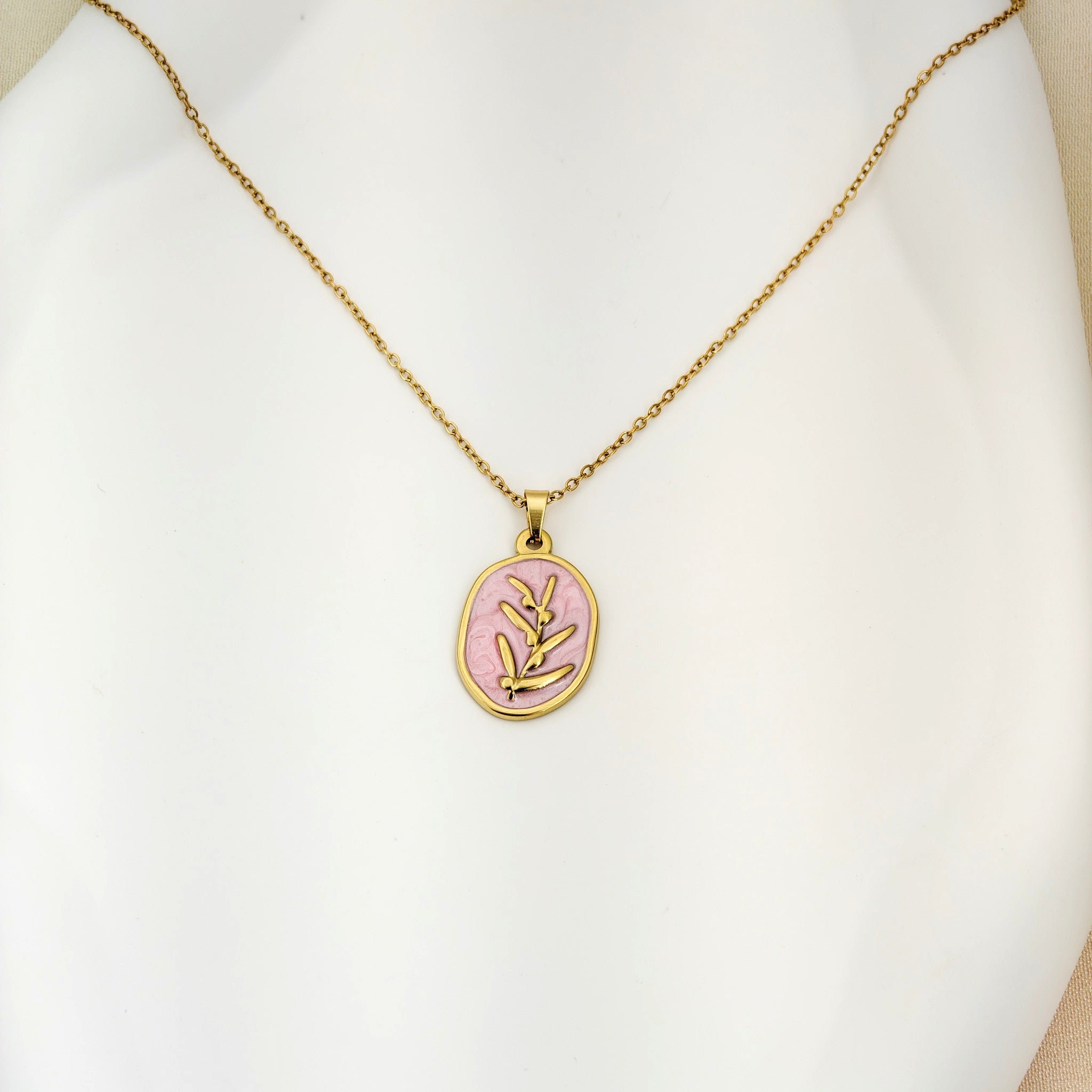 Soft pink inspired by the pendant anti tarnish