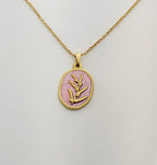 Soft pink inspired by the pendant anti tarnish