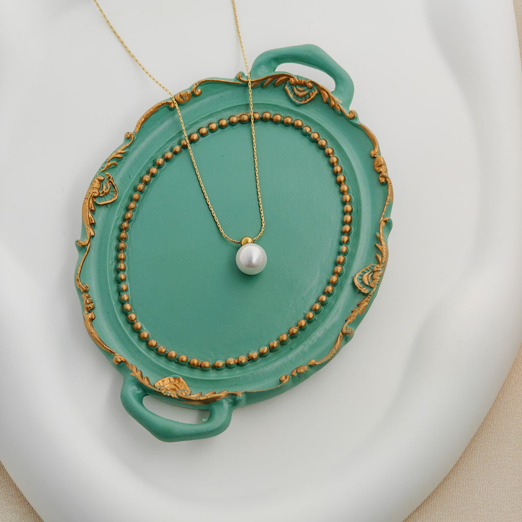 Classic Pearl Pendant Necklace – Anti Tarnish Korean Jewelry