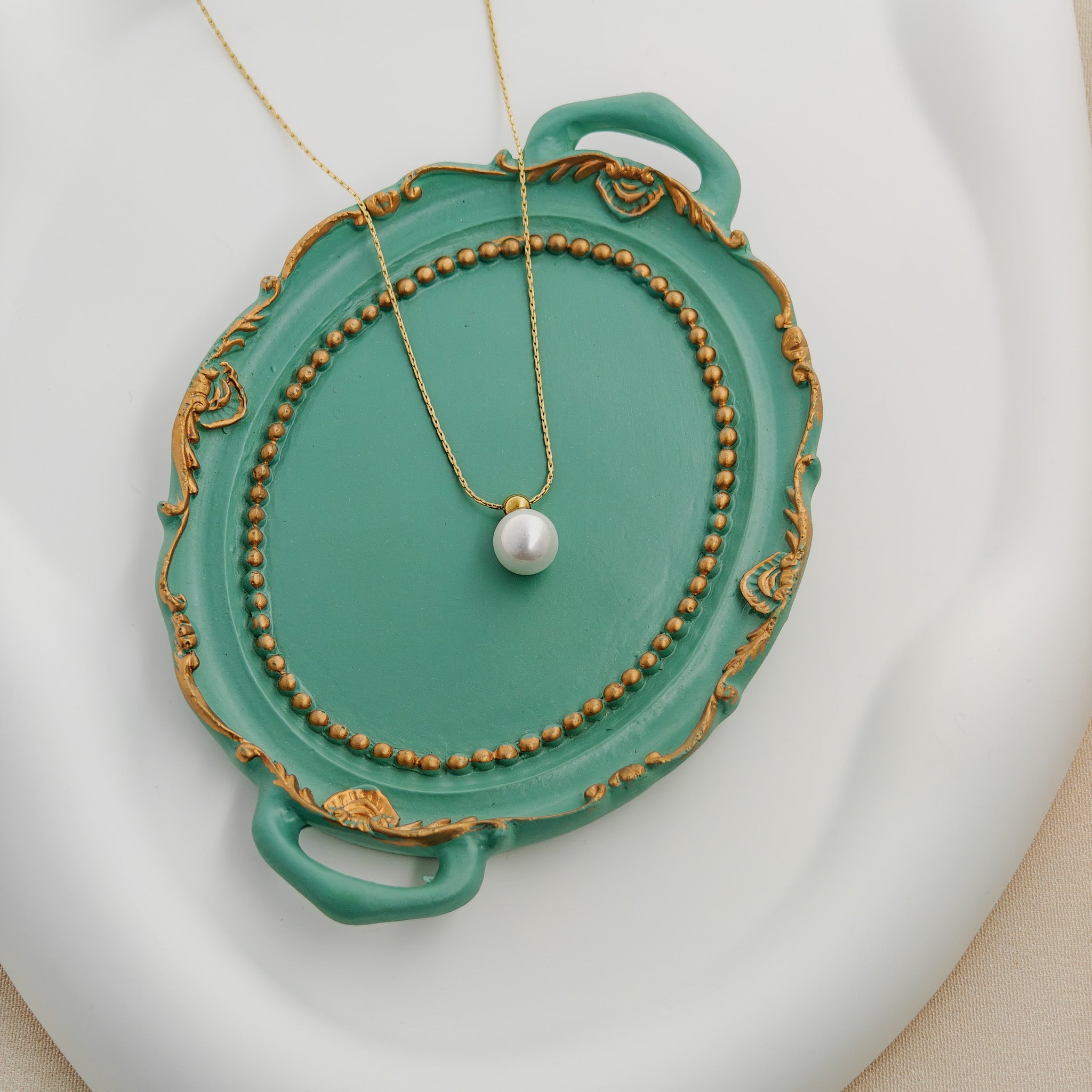 Classic Pearl Pendant Necklace – Anti Tarnish Korean Jewelry