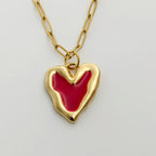 Anti-Tarnish Korean Heart Necklace – Affordable & Chic Jewelry