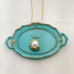 Trendy Korean pearl pendant necklace with anti-tarnish