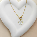 Petite White Daisy Pendant – Korean Anti-Tarnish Necklace, Affordable & Delightful