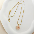 Blossom Charm Pendant – Korean Anti-Tarnish Floral Necklace