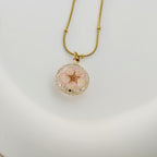 Blossom Charm Pendant – Korean Anti-Tarnish Floral Necklace