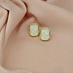 Anti Tarnish Simple Geometric Resin Studs – Korean Fashion Jewellery