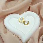 Anti Tarnish - Korean jewellery Twisted Rope Hoop Earrings