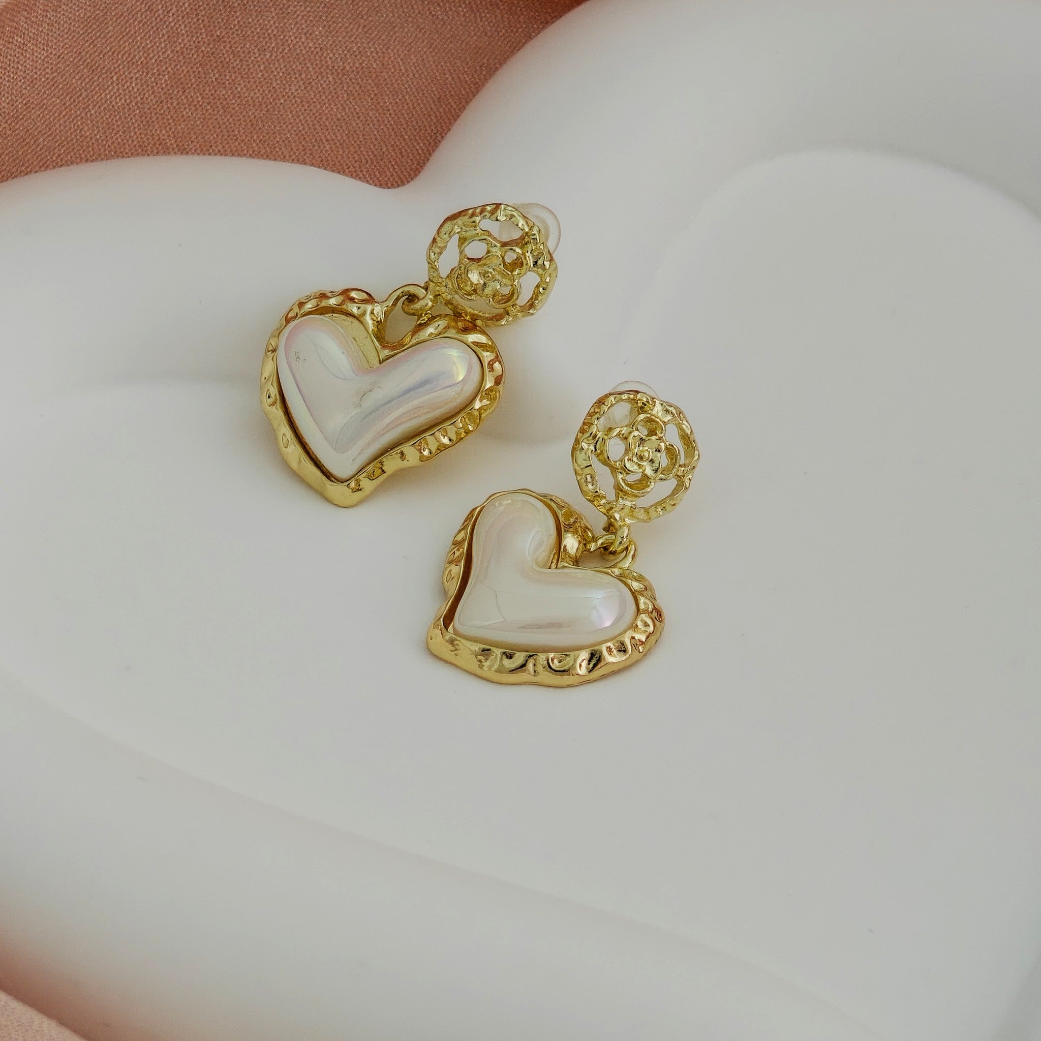 Korean Style Trendy Anti Tarnish Heart Earrings Korean Style