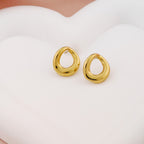 Anti Tarnish Korean Open Circle Stud Earrings