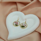 Trendy Anti Tarnish Pressed Flower Earrings