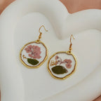 Trendy Anti Tarnish Pressed Flower Earrings
