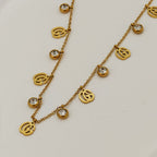Korean Anti-Tarnish Gold Charm Necklace