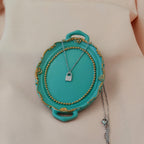 Korean Anti-Tarnish Lock Pendant Necklace