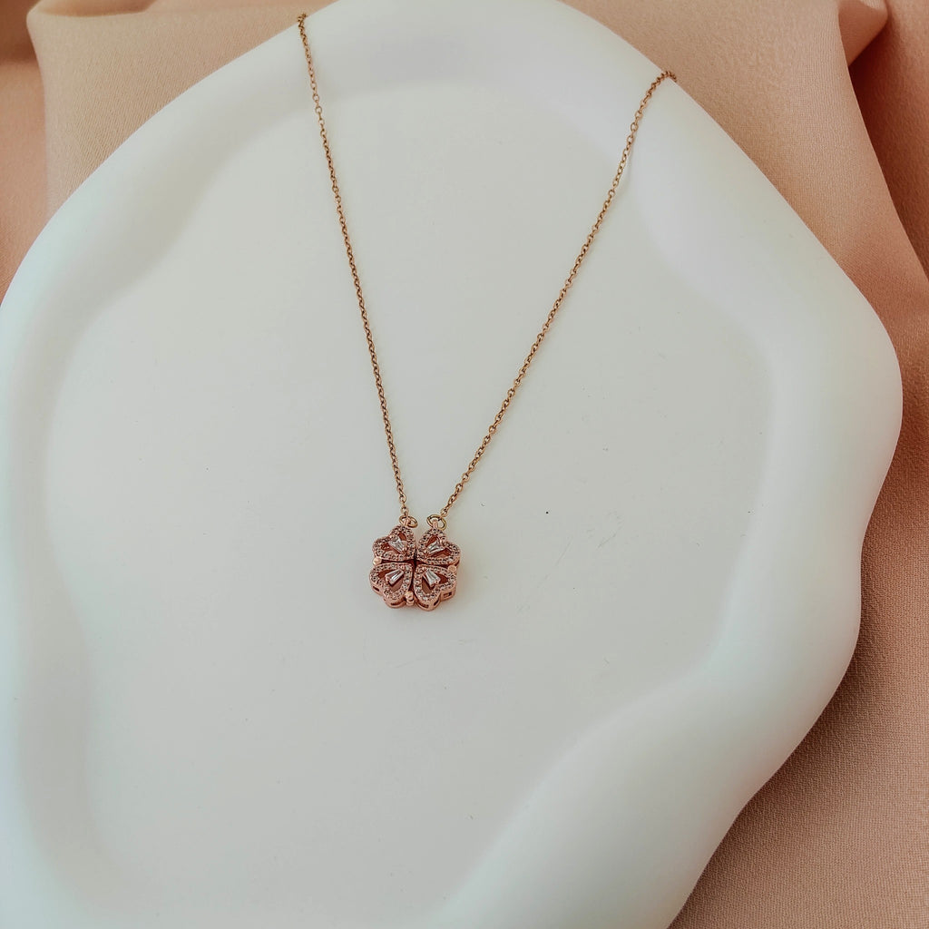 Korean Anti-Tarnish Lucky Clover Necklace