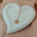 Korean Anti-Tarnish Floral Coin Necklace