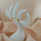 Korean-Style Anti-Tarnish Teardrop Ring