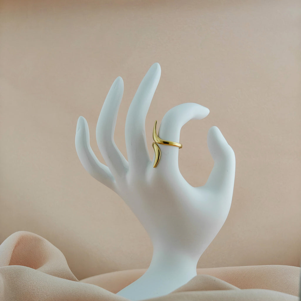 Minimalist Wave Anti Tarnish Korean Ring