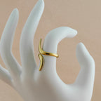 Minimalist Wave Anti Tarnish Korean Ring