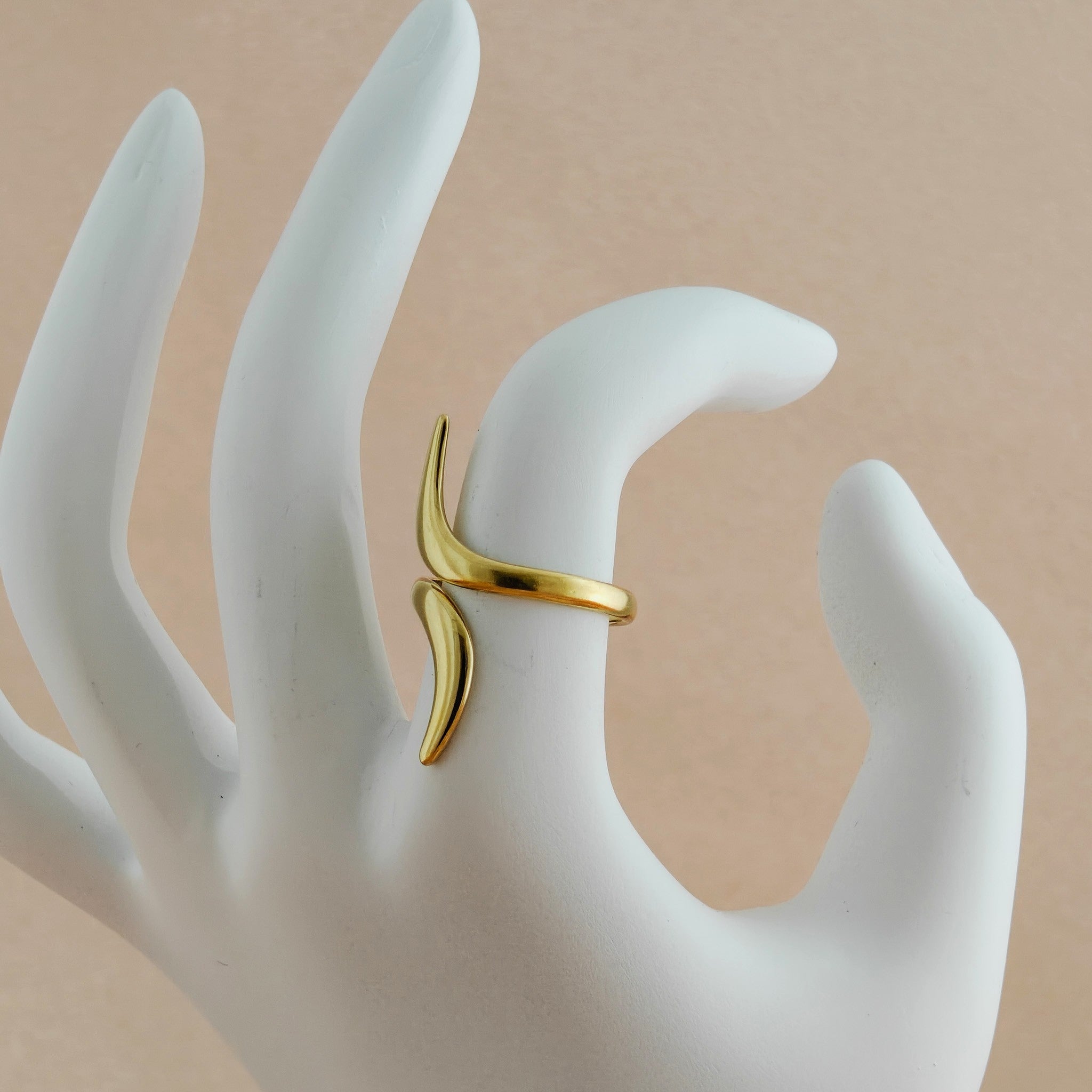 Minimalist Wave Anti Tarnish Korean Ring