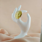 Spiral Disc Anti Tarnish Korean Ring