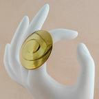 Spiral Disc Anti Tarnish Korean Ring