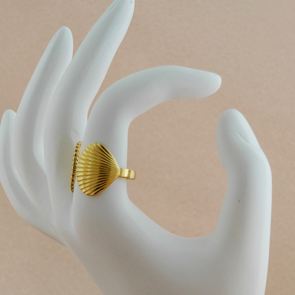 Shell Shape Anti Tarnish Korean Ring