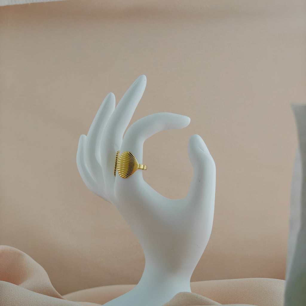 Shell Shape Anti Tarnish Korean Ring