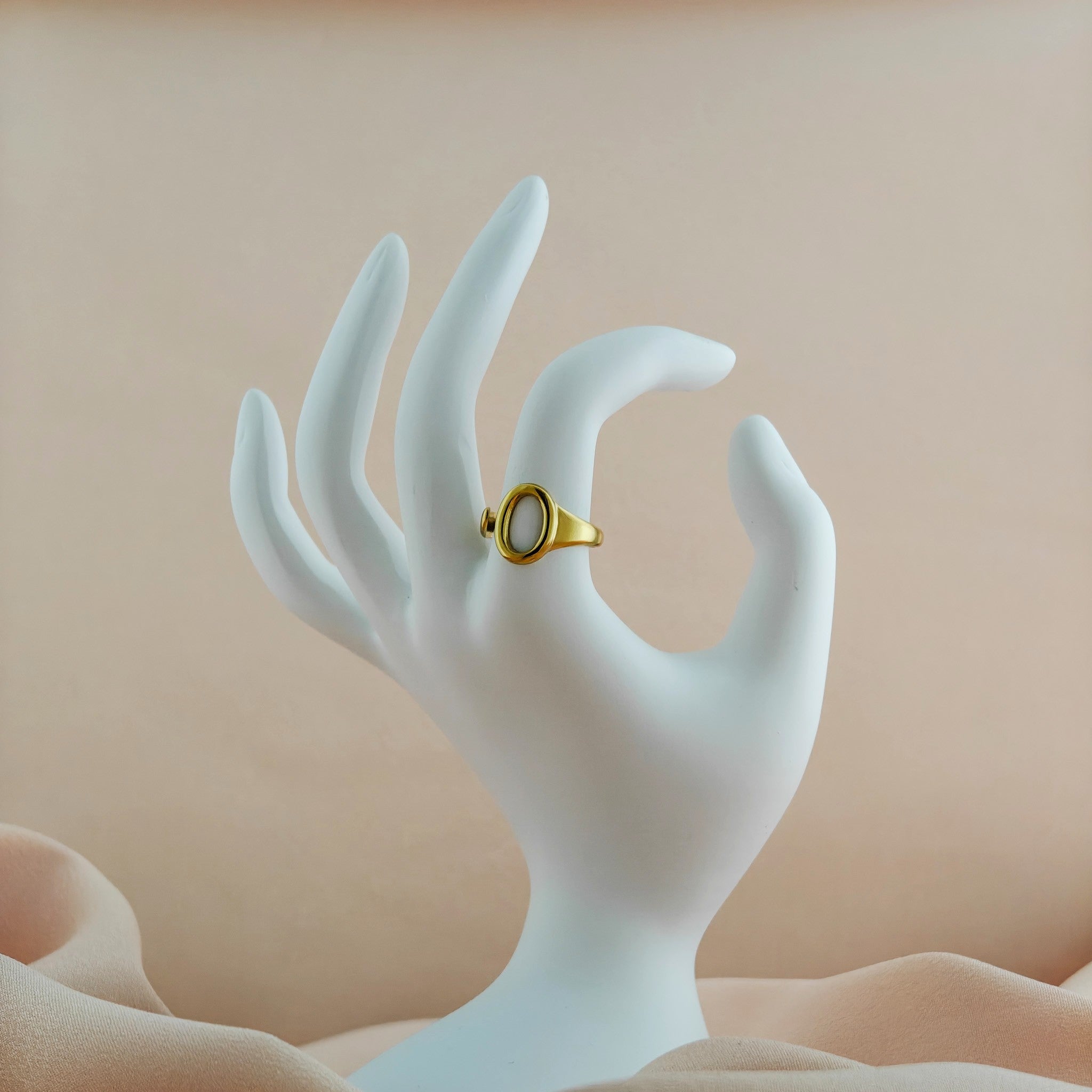 Minimalist Open Circle Anti Tarnish Korean Ring