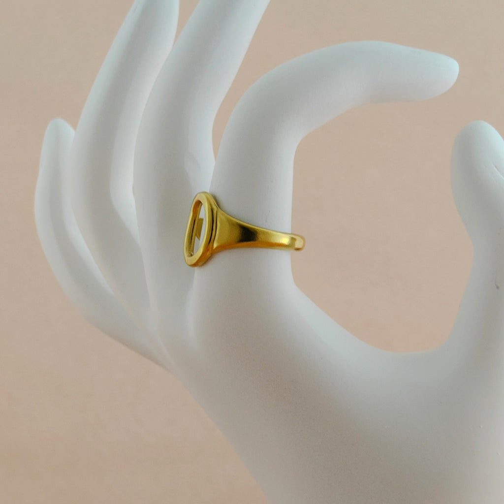 Minimalist Open Circle Anti Tarnish Korean Ring