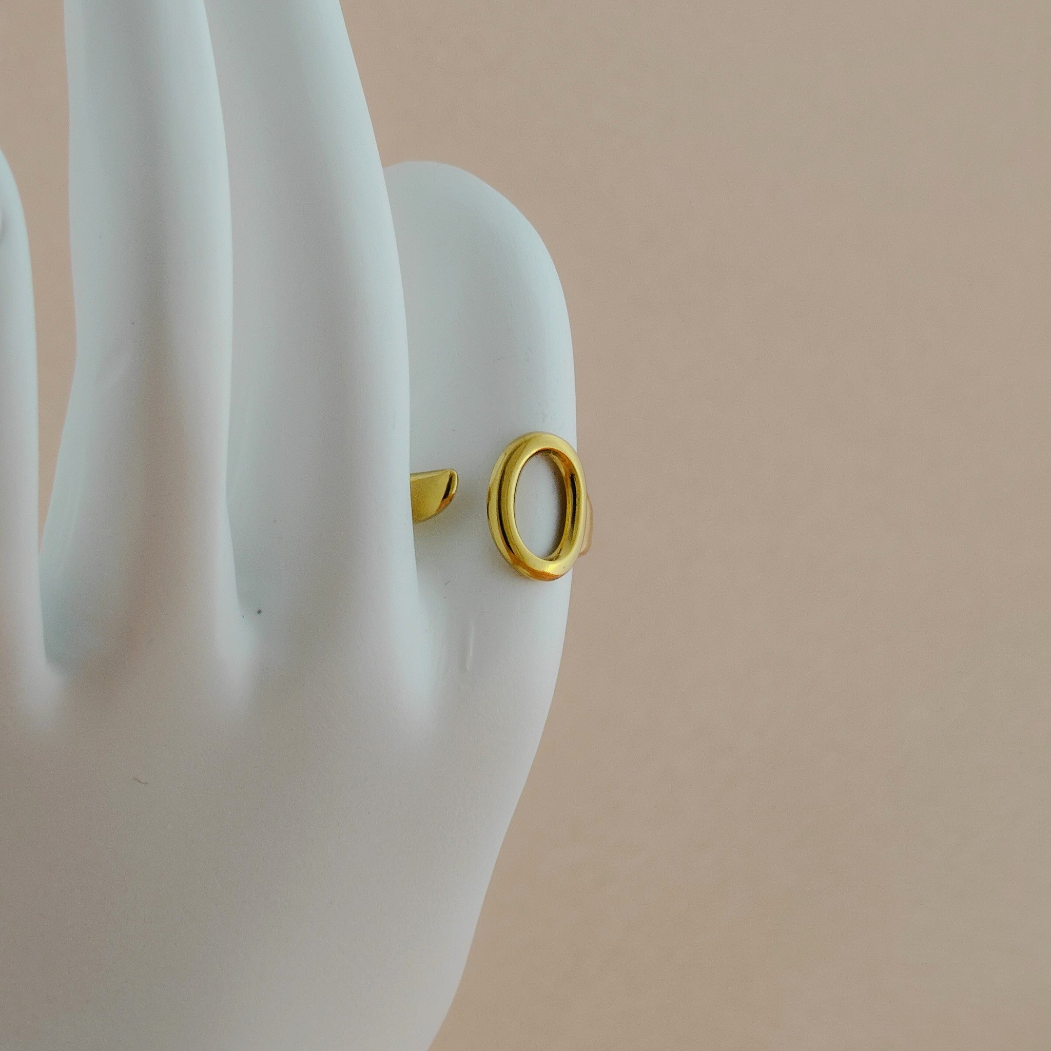 Minimalist Open Circle Anti Tarnish Korean Ring