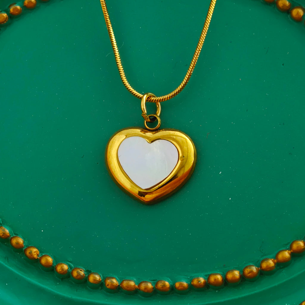 Wavy Open Frame Anti-Tarnish Korean Layered Necklace