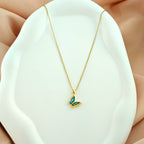 Korean Anti-Tarnish Butterfly Pendant Necklace