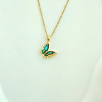 Korean Anti-Tarnish Butterfly Pendant Necklace