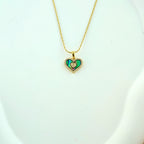 Korean Anti-Tarnish Heart Pendant Necklace