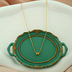 Korean Anti-Tarnish Solitaire Pendant Necklace