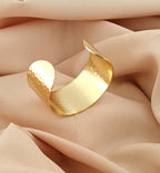 Stylish Korean Anti-Tarnish Hammered Statement Cuff