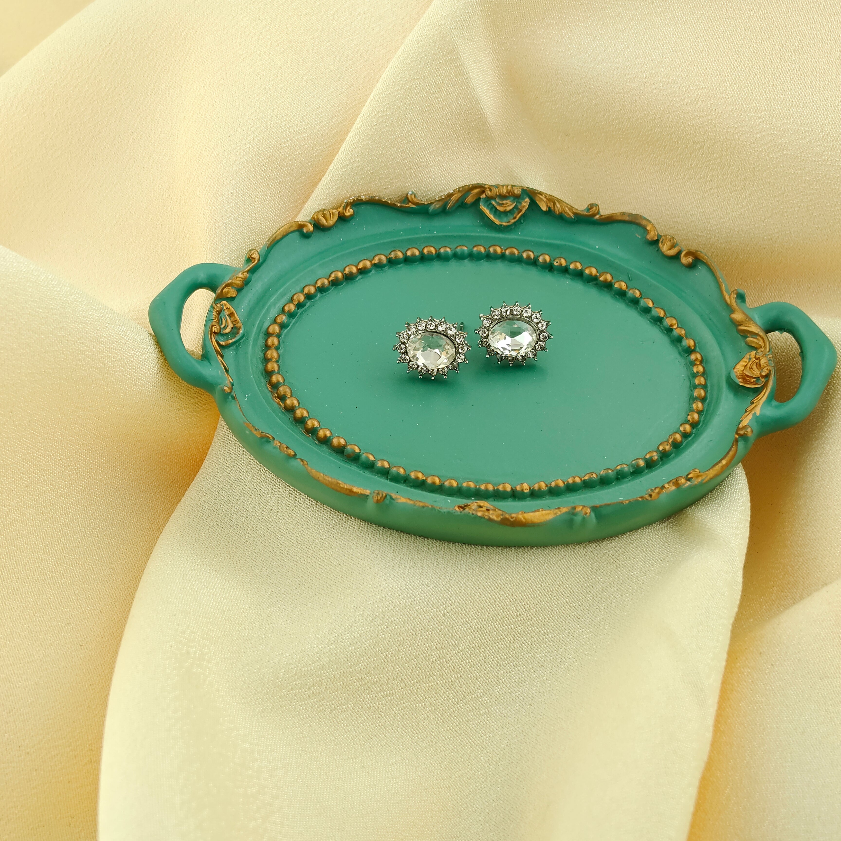 Anti-Tarnish Korean Classic Sparkle Solitaire Studs