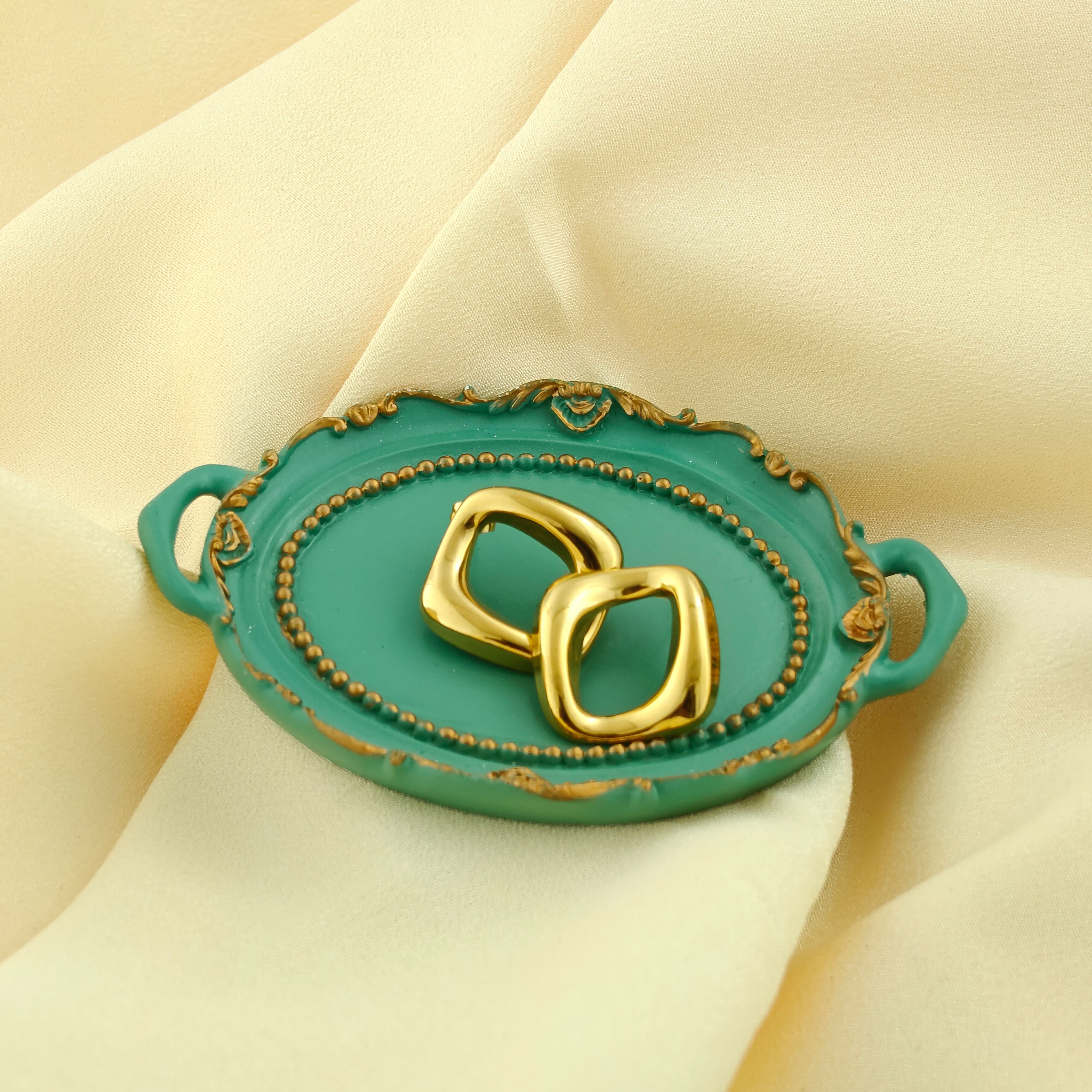 Anti-Tarnish Korean Modern Square Hoop Studs