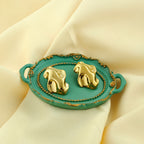 Modern Anti-Tarnish Korean Sculpted Studs