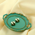 Anti-Tarnish Korean Double Circle Stud Earrings