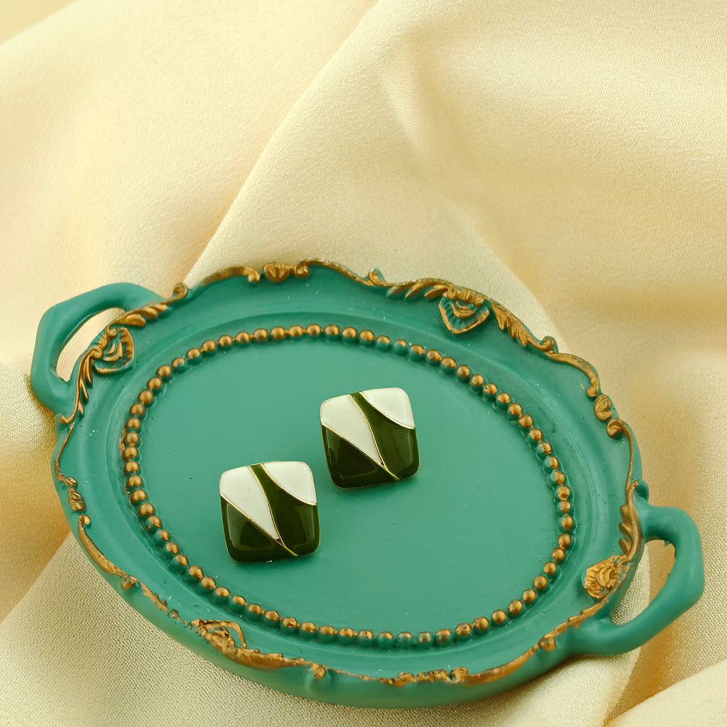 Anti-Tarnish Korean Double Circle Stud Earrings