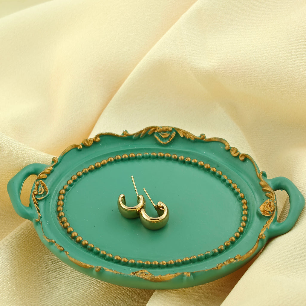 Anti-Tarnish Korean Classic Gold Mini Hoop Earrings