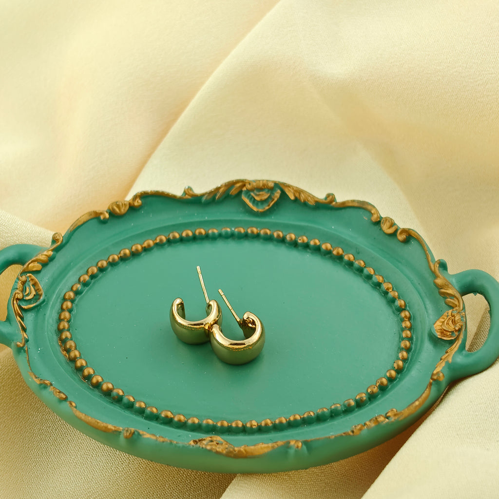 Anti-Tarnish Korean Classic Gold Mini Hoop Earrings