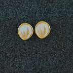 Korean Anti Tarnish Jewelry: Gold Accent Studs