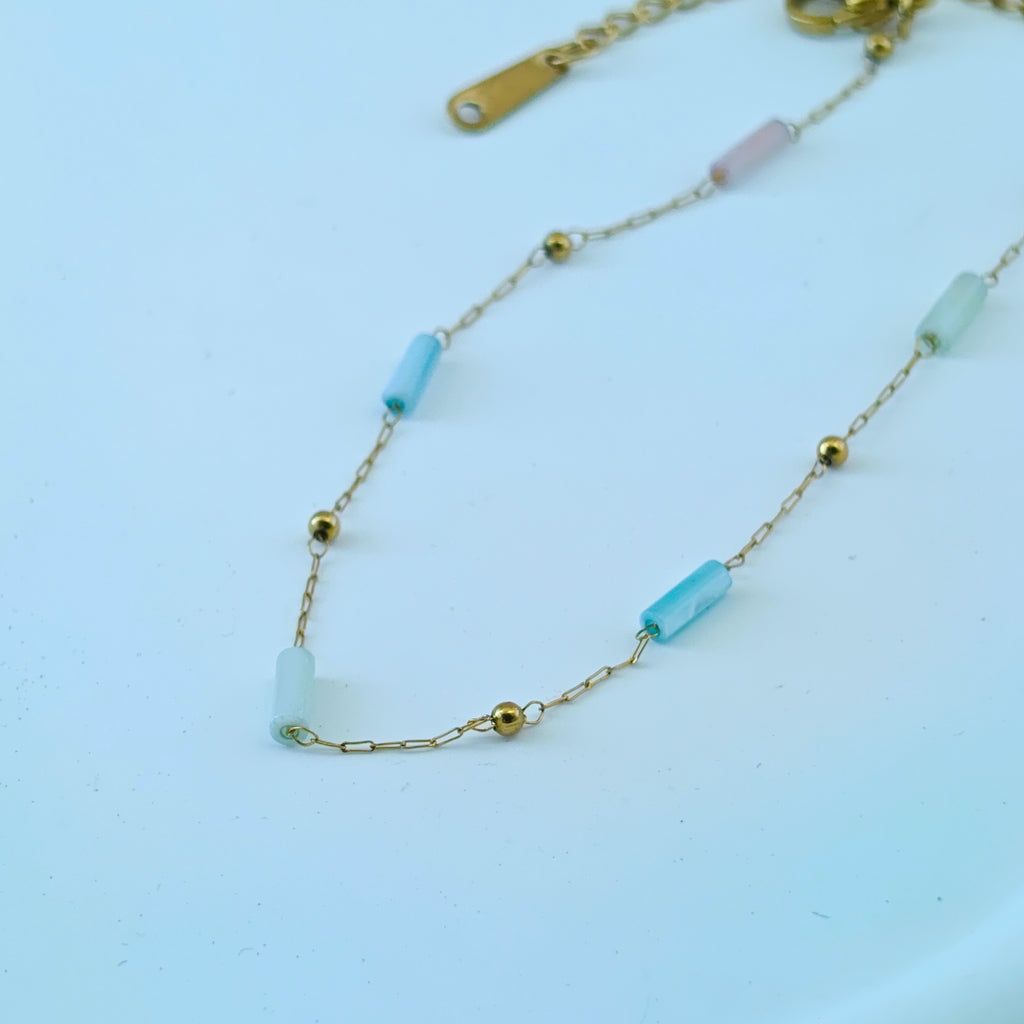 Korean Anti Tarnish Jewelry Gold Tone Bead Bracelet